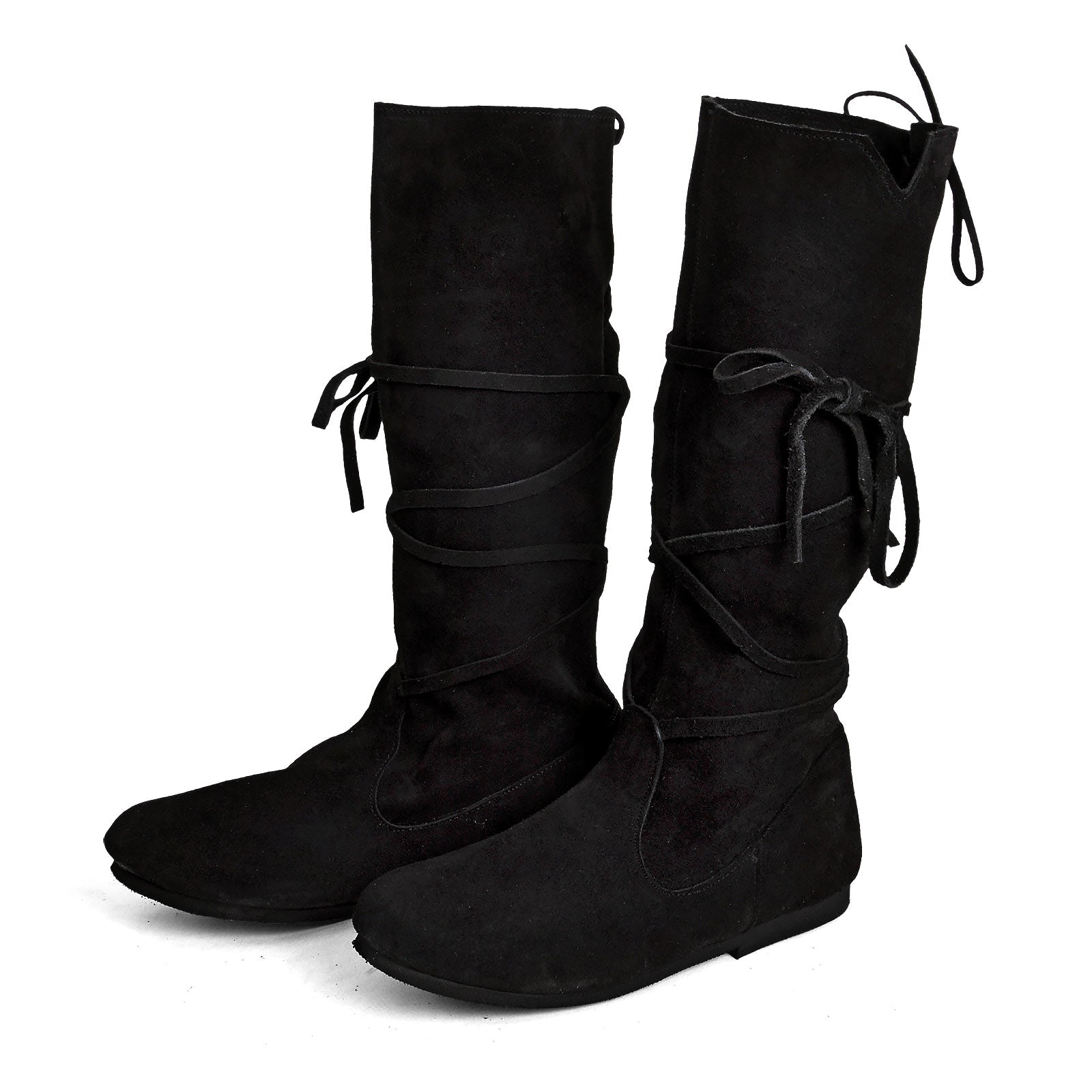 Image produit Bottes à lacets médiévales noires