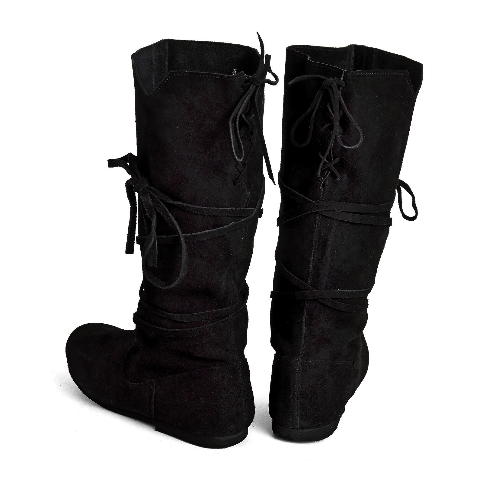 Image produit Bottes à lacets médiévales noires