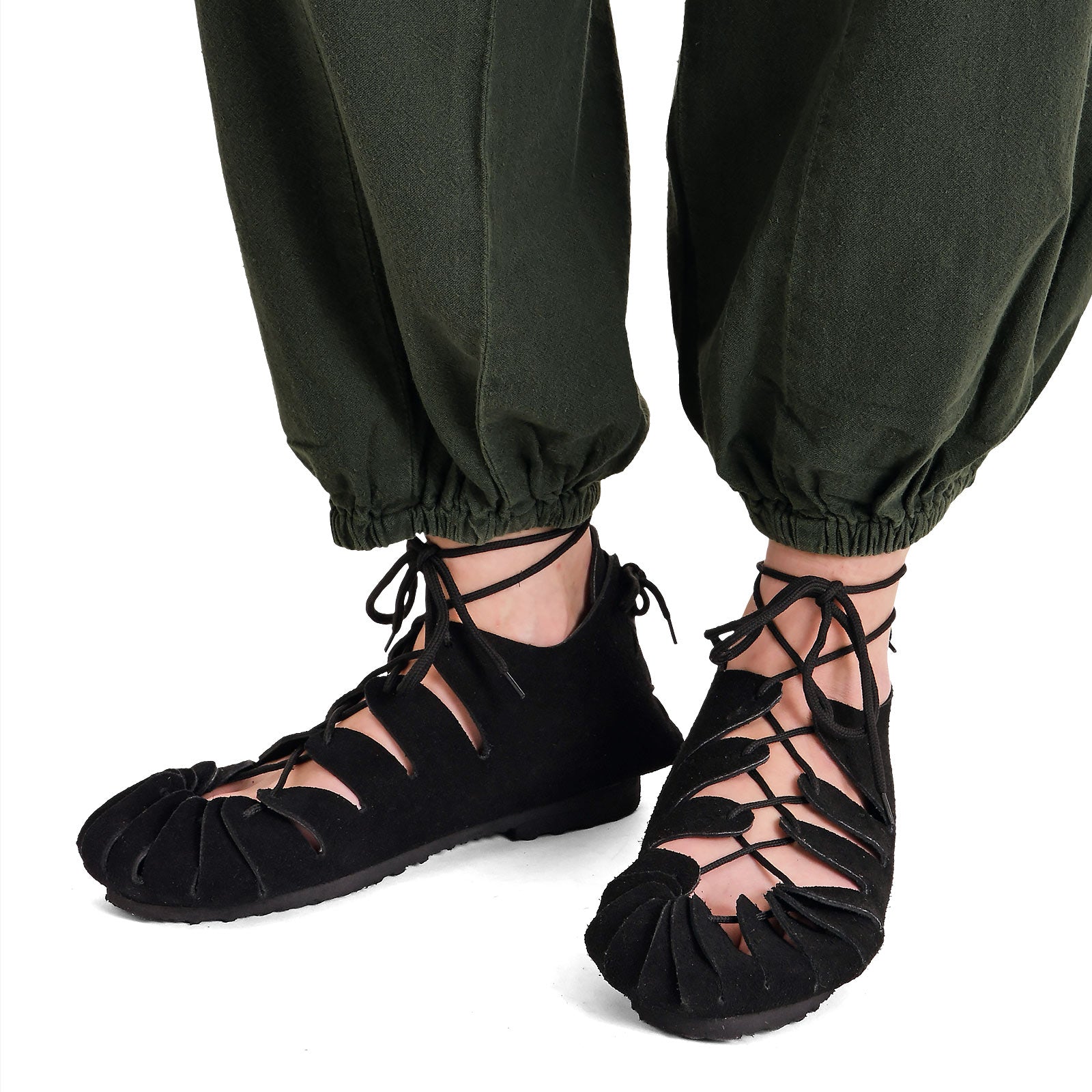 Image produit Chaussures de lien médiévales noires