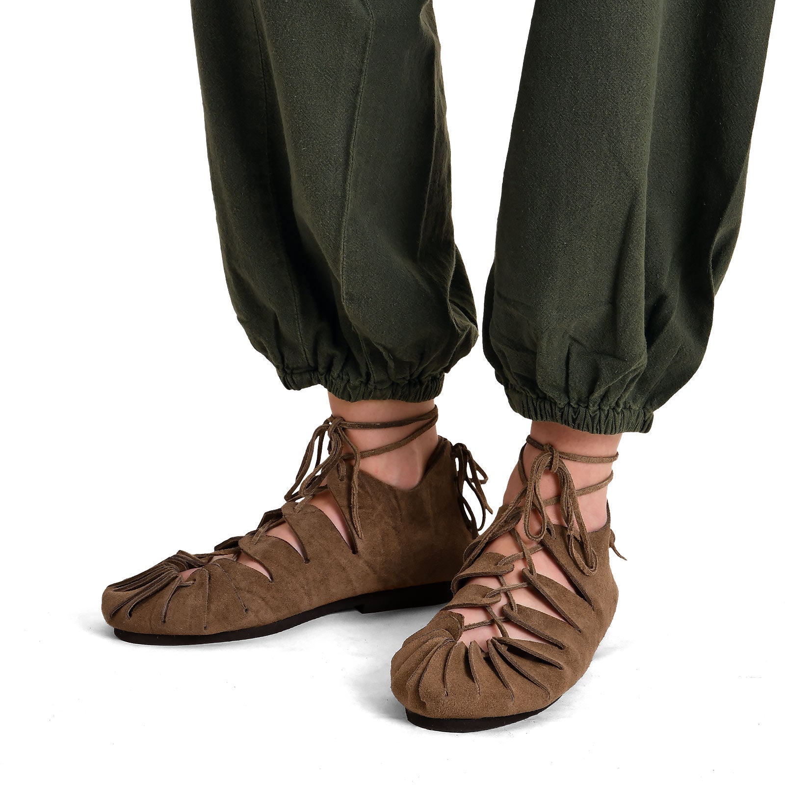 Image produit Chaussures Médiévales à Lacets Marron