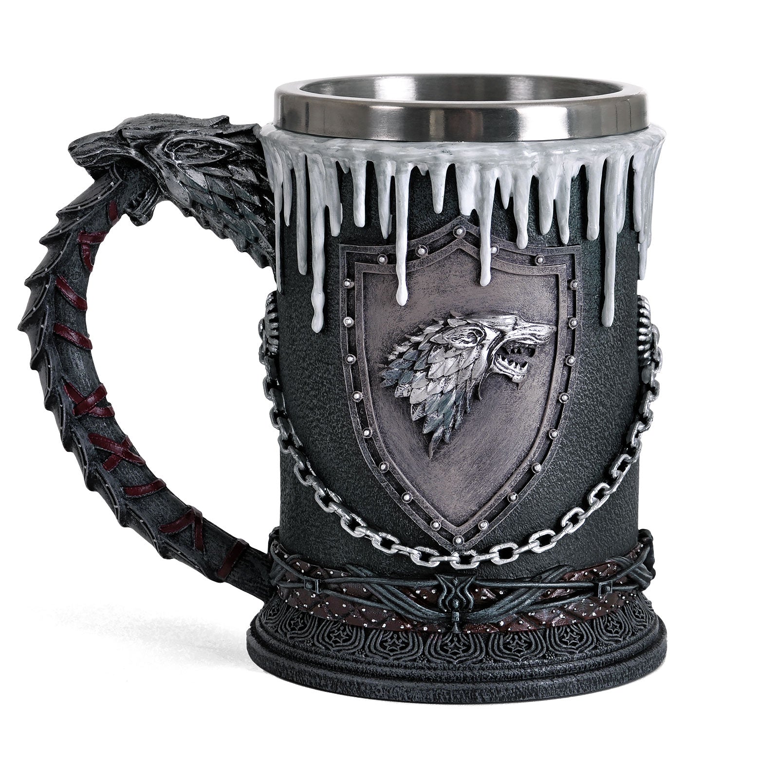 Image produit Game of Thrones - Chope de luxe avec blason Stark