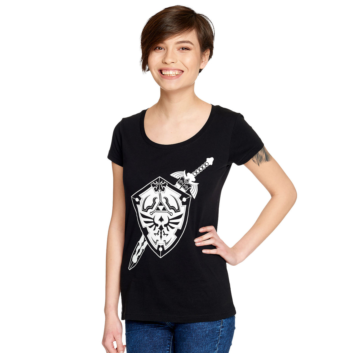 Product image Zelda - Sword and Shield Women's T-Shirt Black