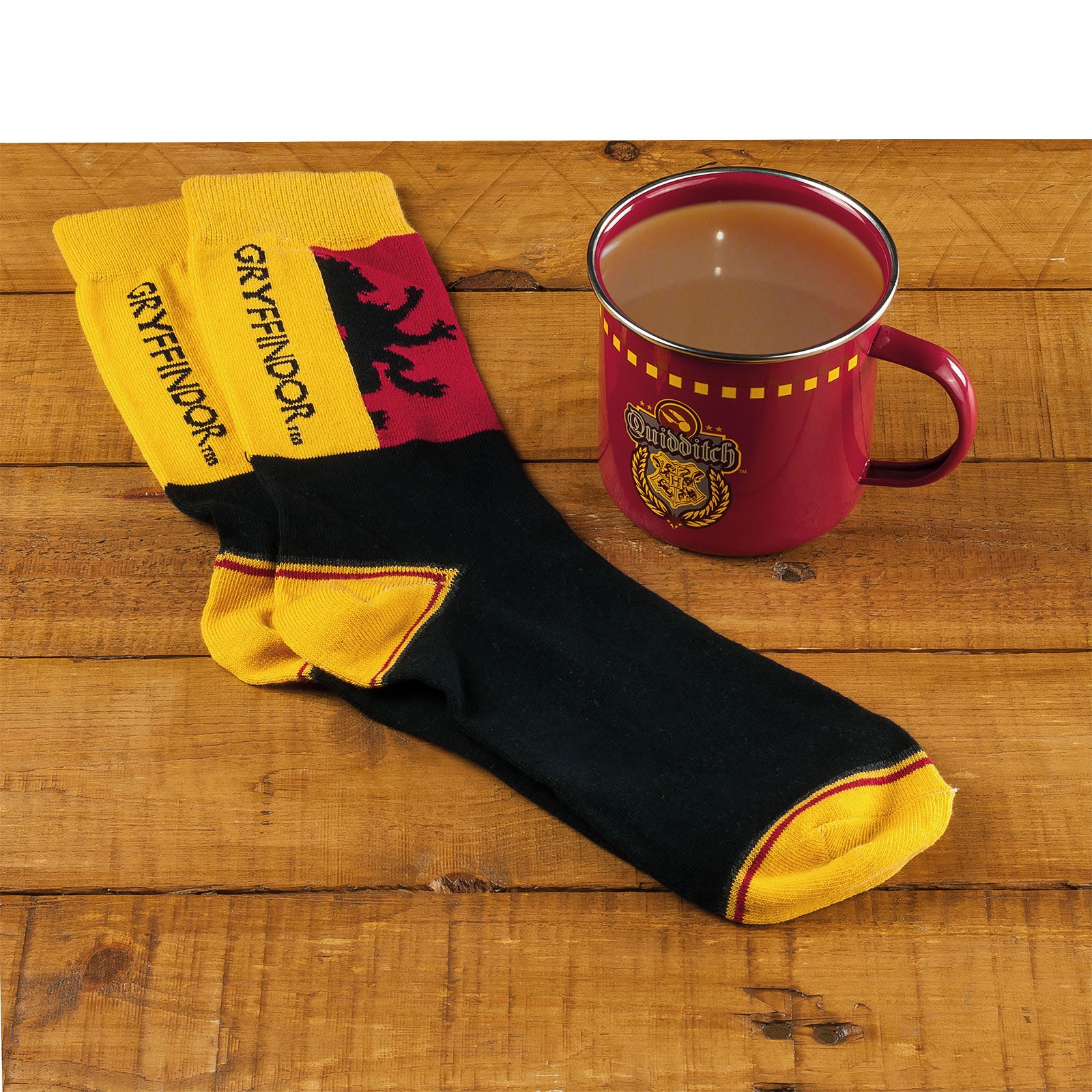 Image produit Harry Potter - Chaussettes Quidditch Gryffondor et Tasse en émail