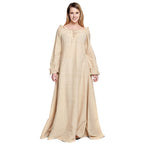 Image produit Robe Médiévale à Manches Longues Beige