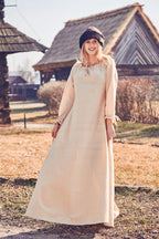 Image produit Robe Médiévale à Manches Longues Beige