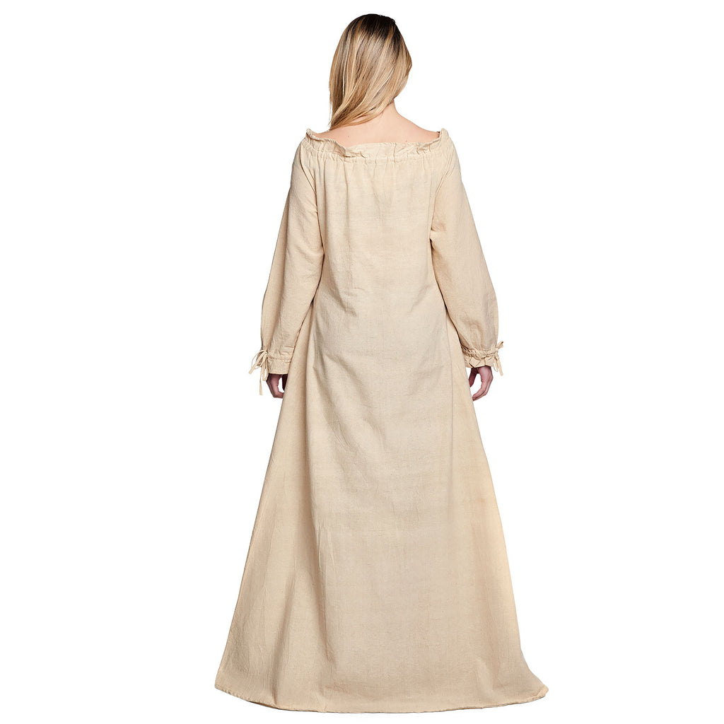 Image produit Robe Médiévale à Manches Longues Beige