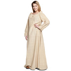 Image produit Robe Médiévale à Manches Longues Beige