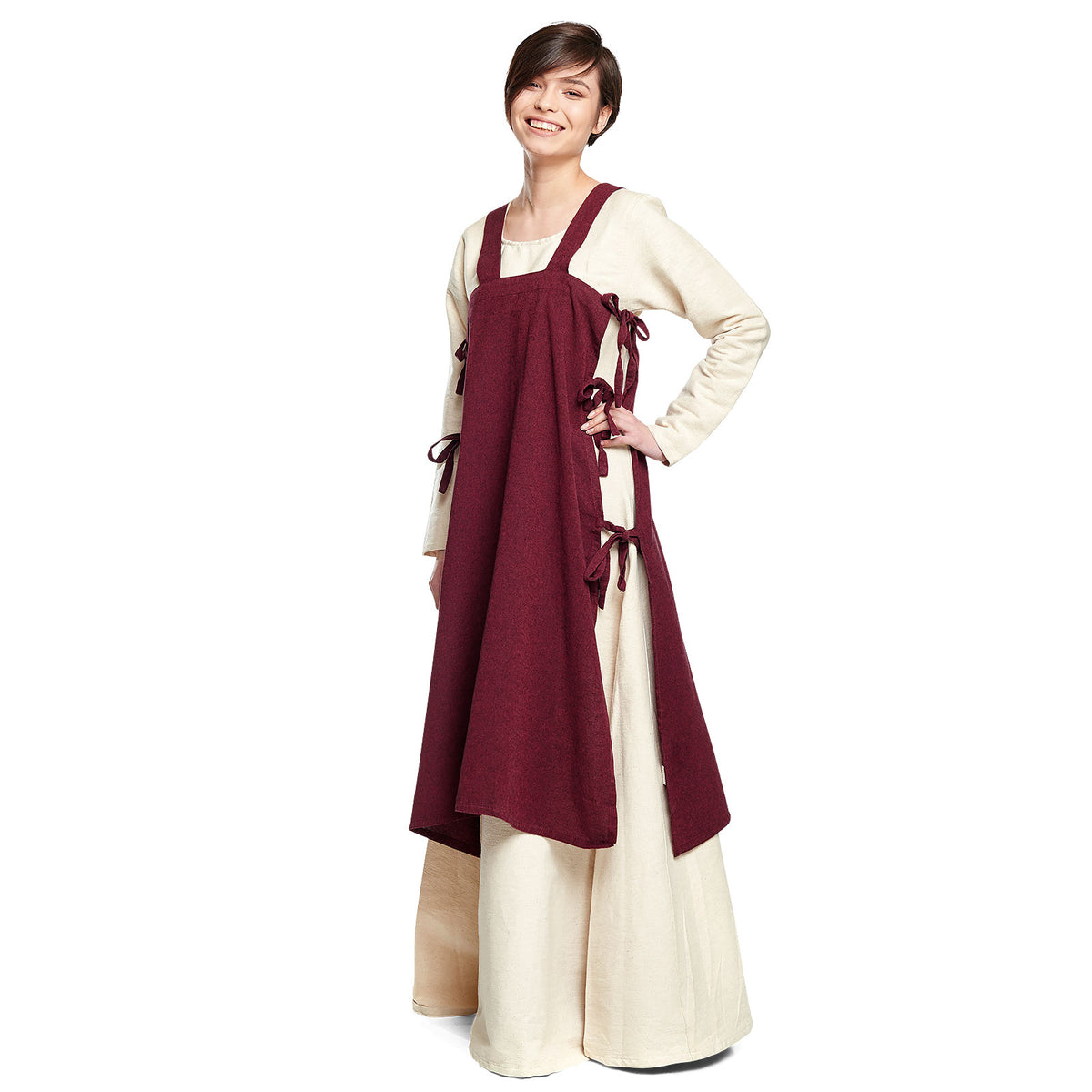 Image produit Sur-robe médiévale Hildegard rouge