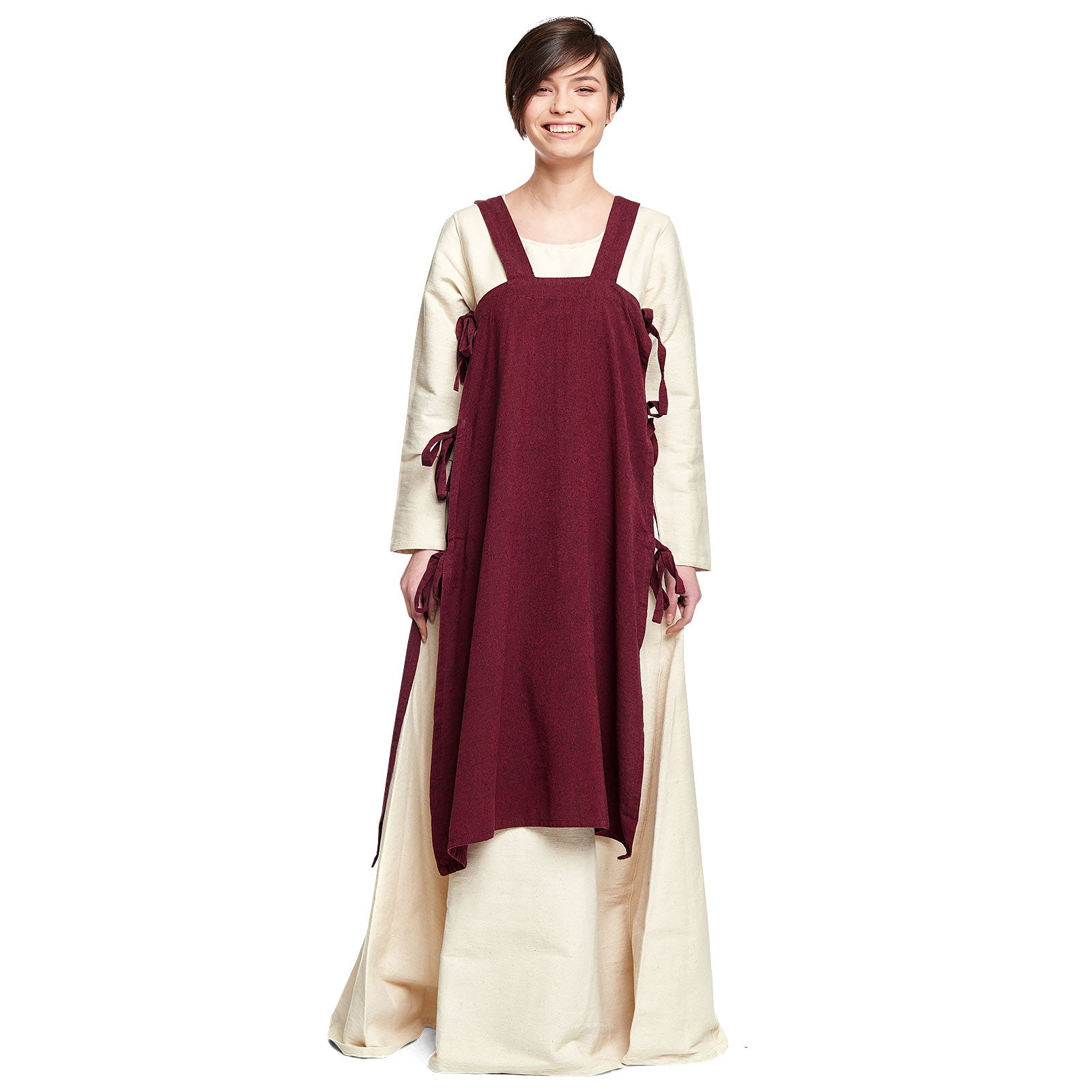 Image produit Sur-robe médiévale Hildegard rouge