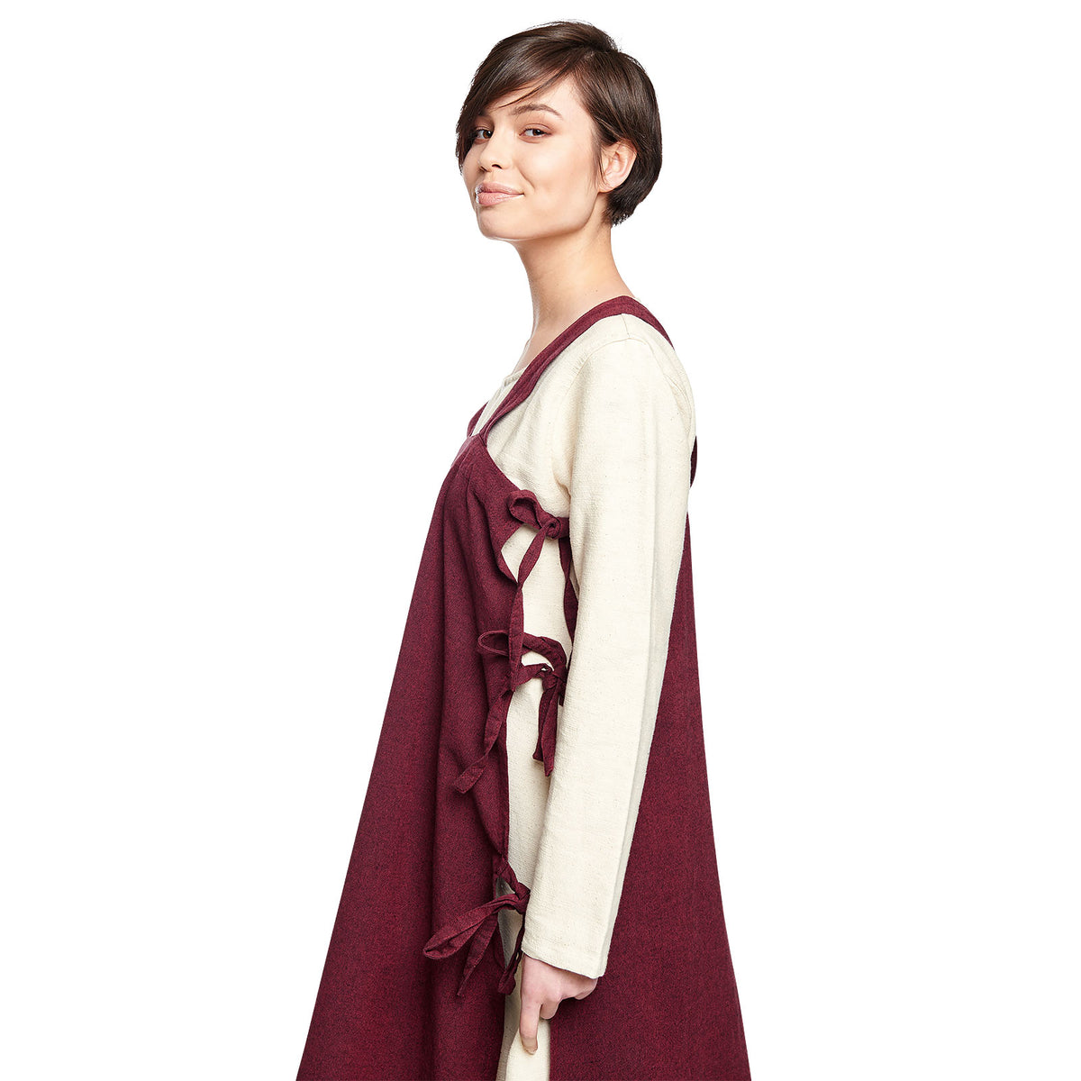 Image produit Sur-robe médiévale Hildegard rouge