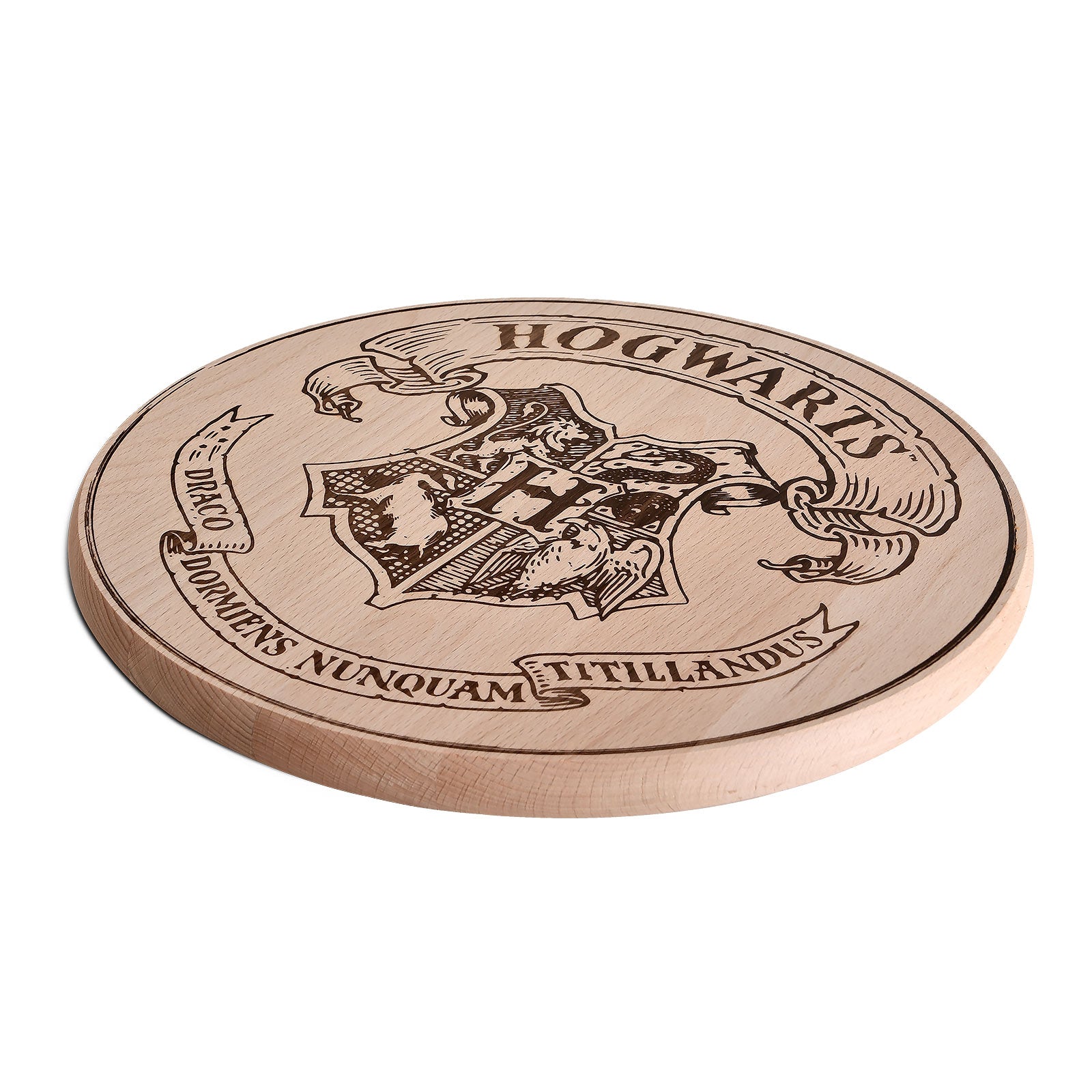 Image produit Harry Potter - Planche à découper blason de Poudlard en hêtre