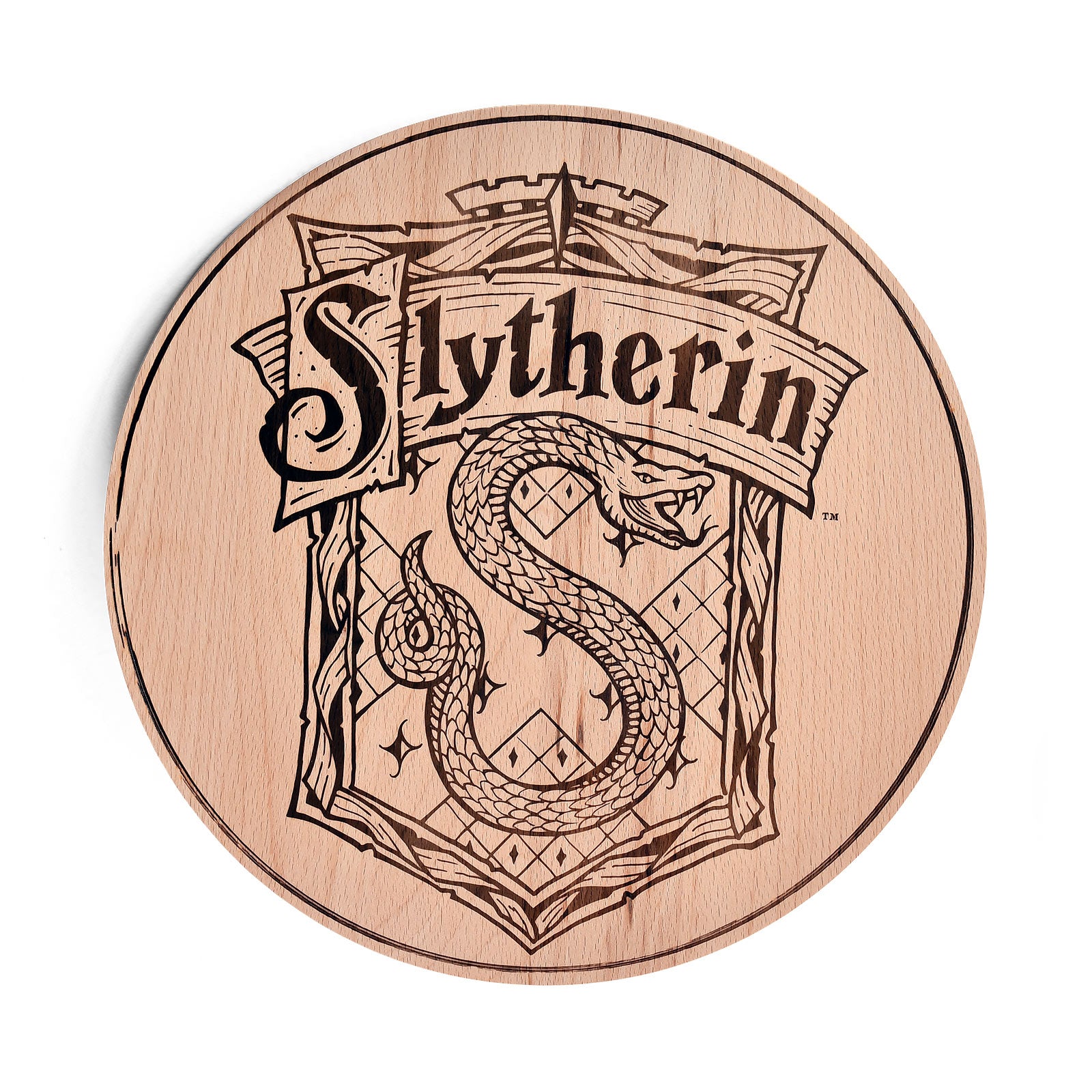 Image produit Harry Potter - Planche à découper Slytherin en hêtre