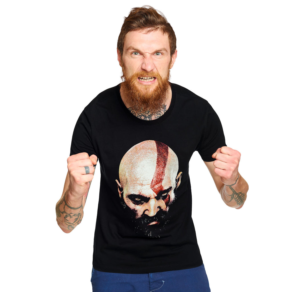 Image produit God of War - T-shirt noir visage de Kratos