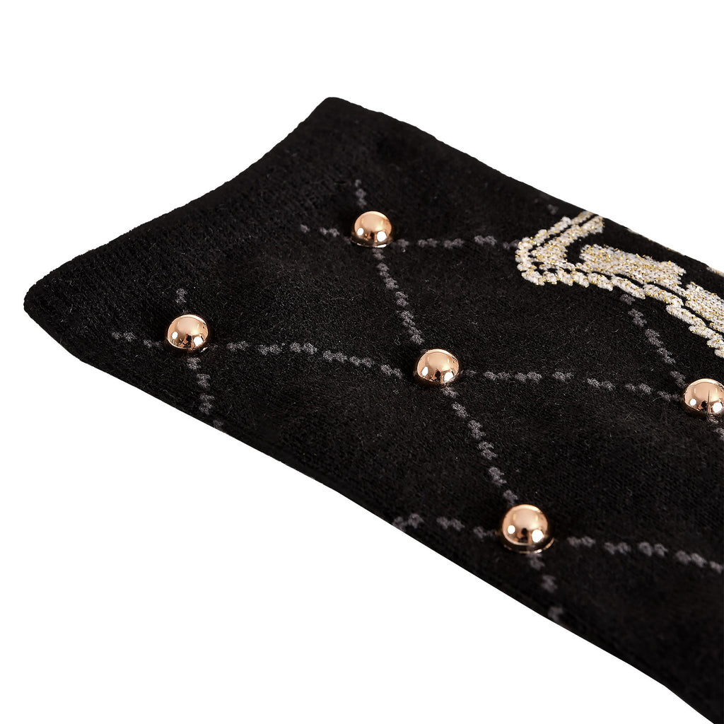 Image produit Harry Potter - Chaussettes avec logo Hogwarts et clous noirs