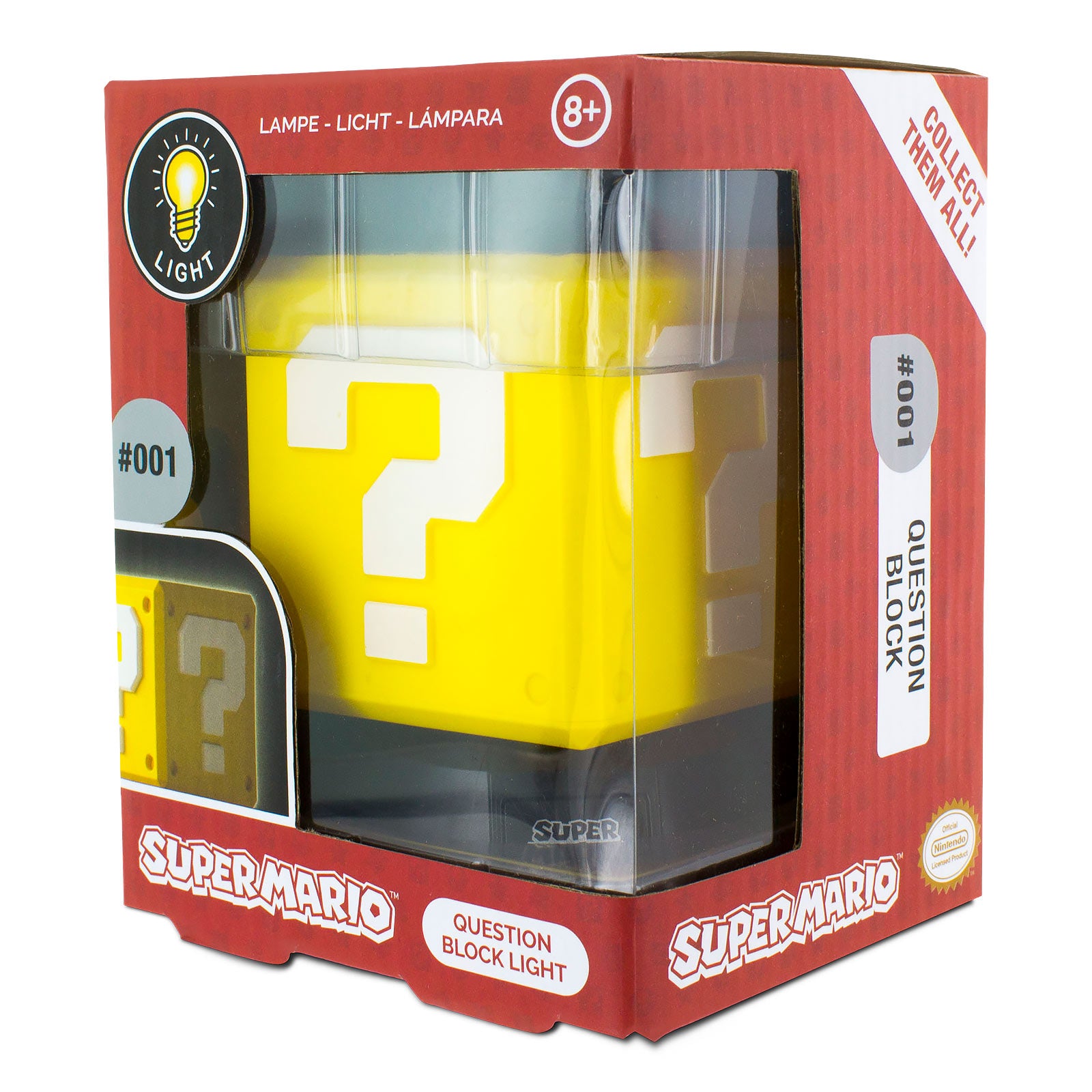 Image produit Super Mario - Lampe de table 3D en forme de point d'interrogation