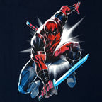 Image produit Deadpool - T-shirt d'attaque bleu