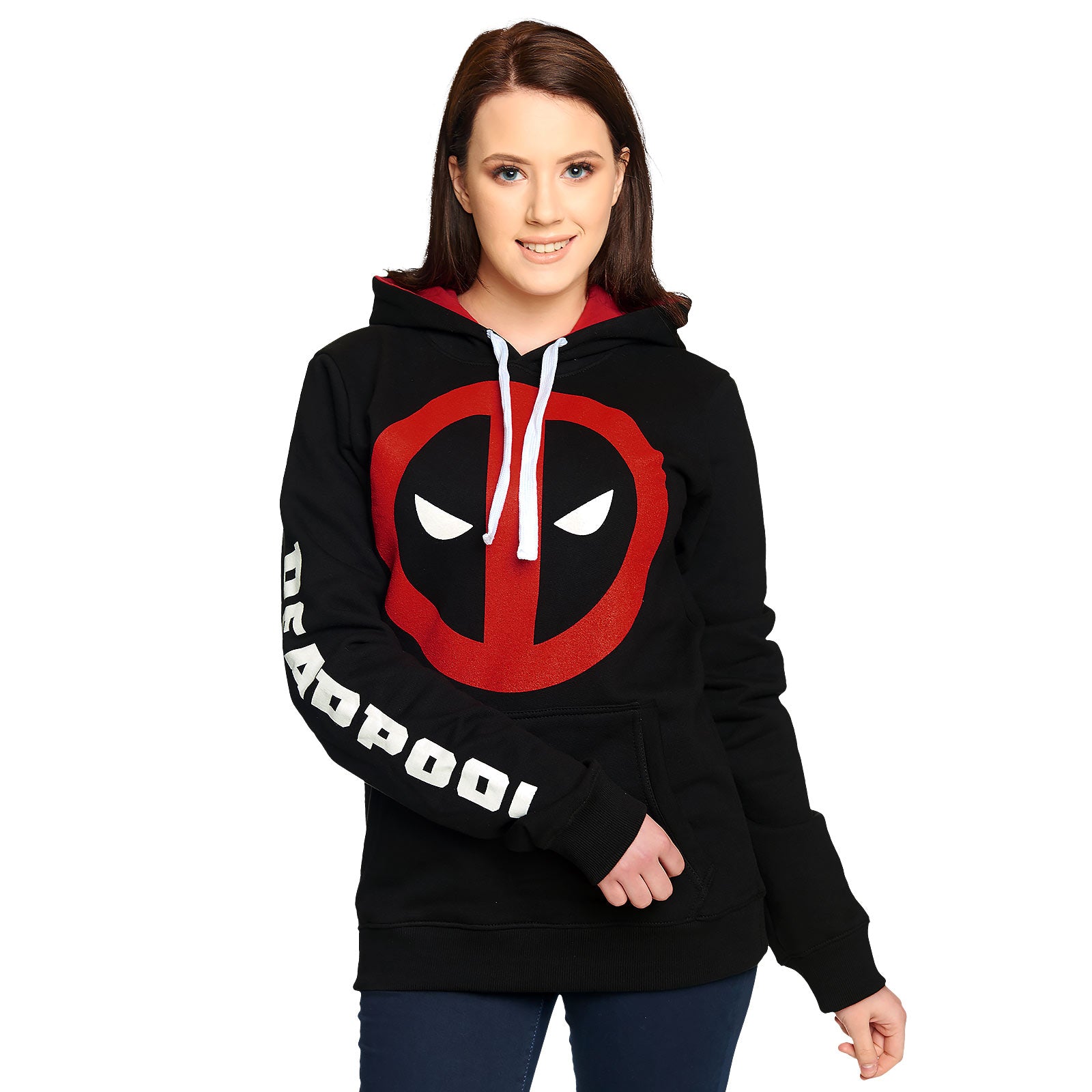 Image produit Deadpool - Sweat à capuche noir avec logo Eyes