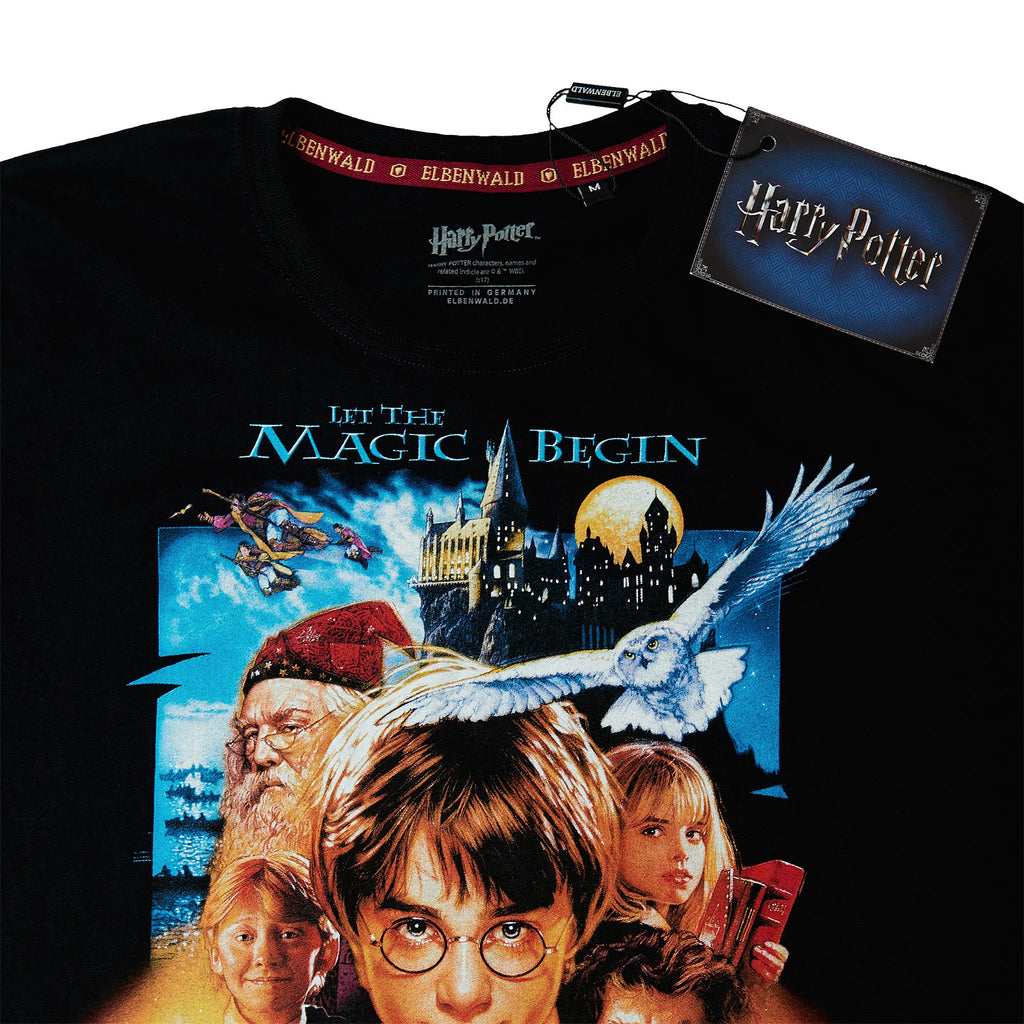 Image produit Harry Potter - T-shirt Poster Pierre Philosophale Noir