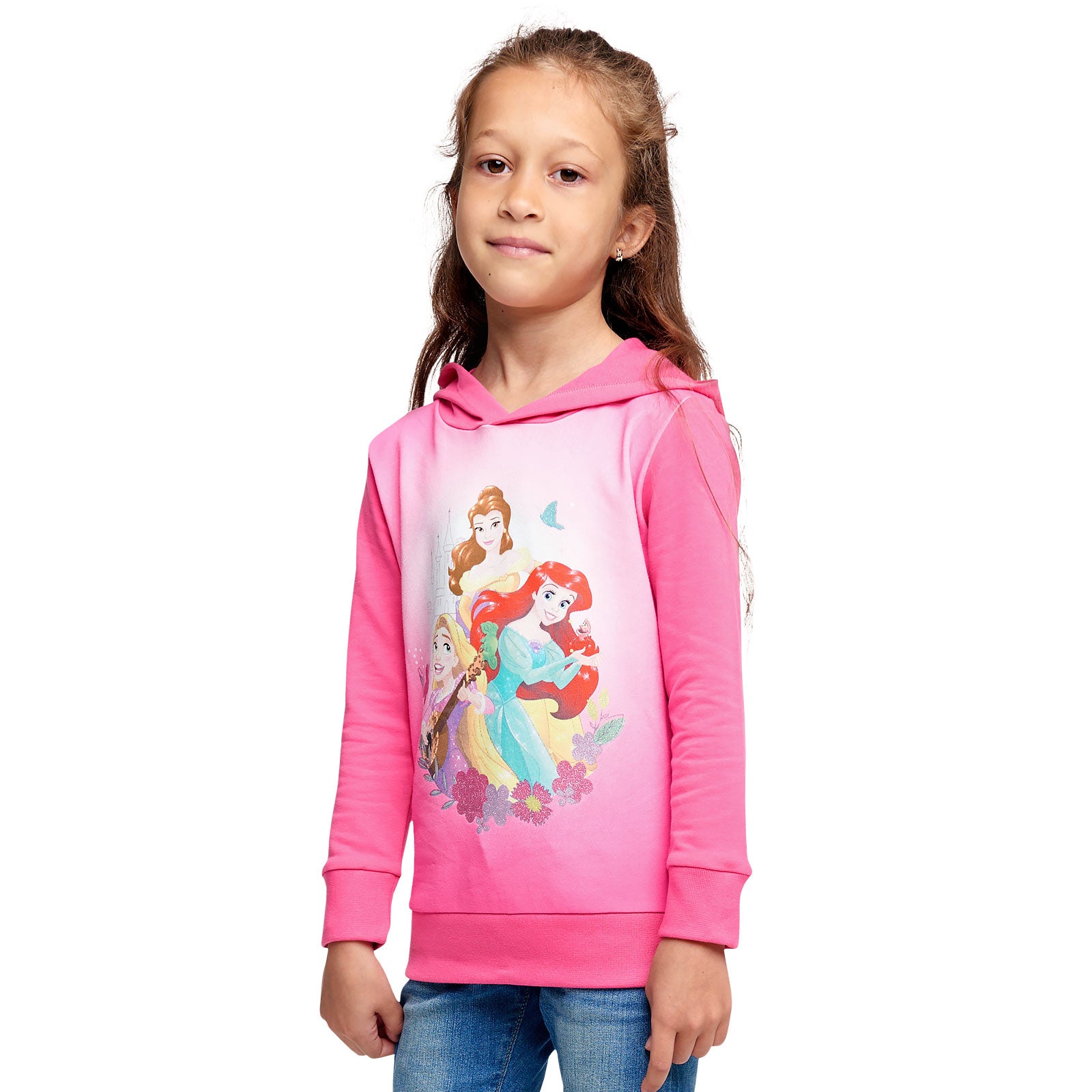 Image produit Sweat à capuche Disney Princess pour enfants rose