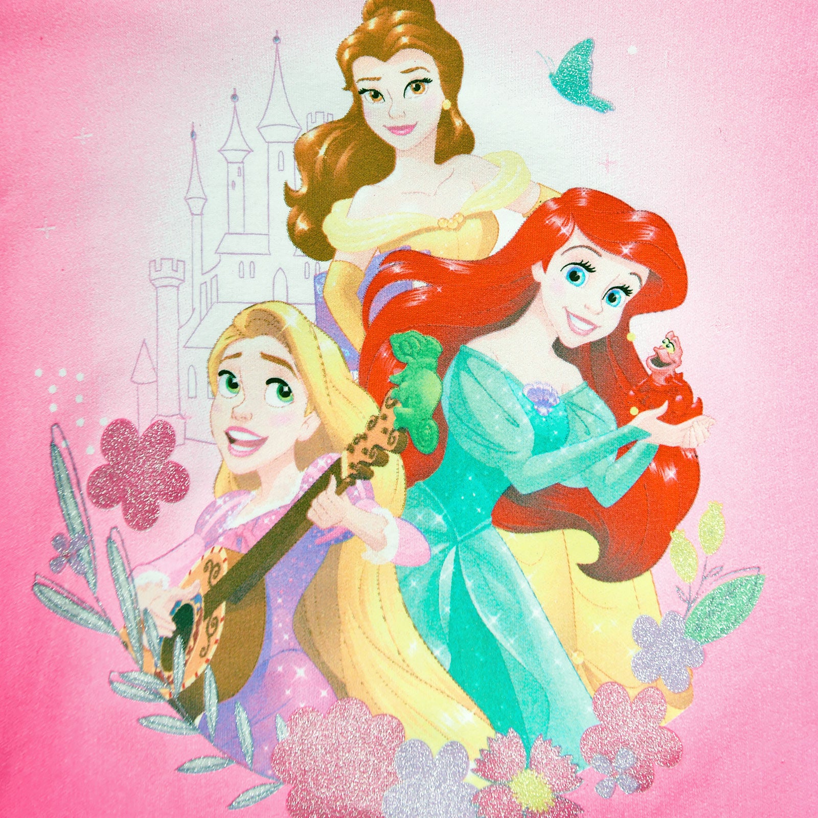 Image produit Sweat à capuche Disney Princess pour enfants rose