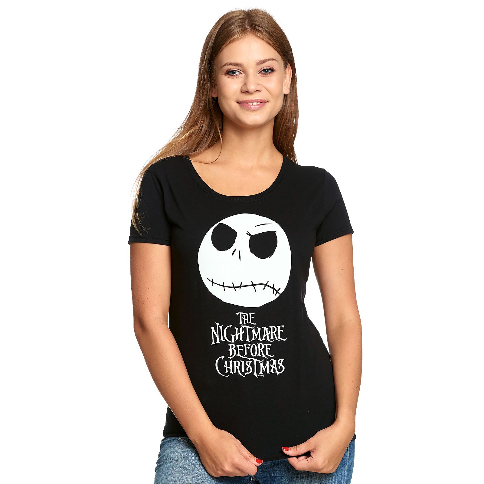 Image produit Nightmare Before Christmas - T-shirt femme Jack Skull noir
