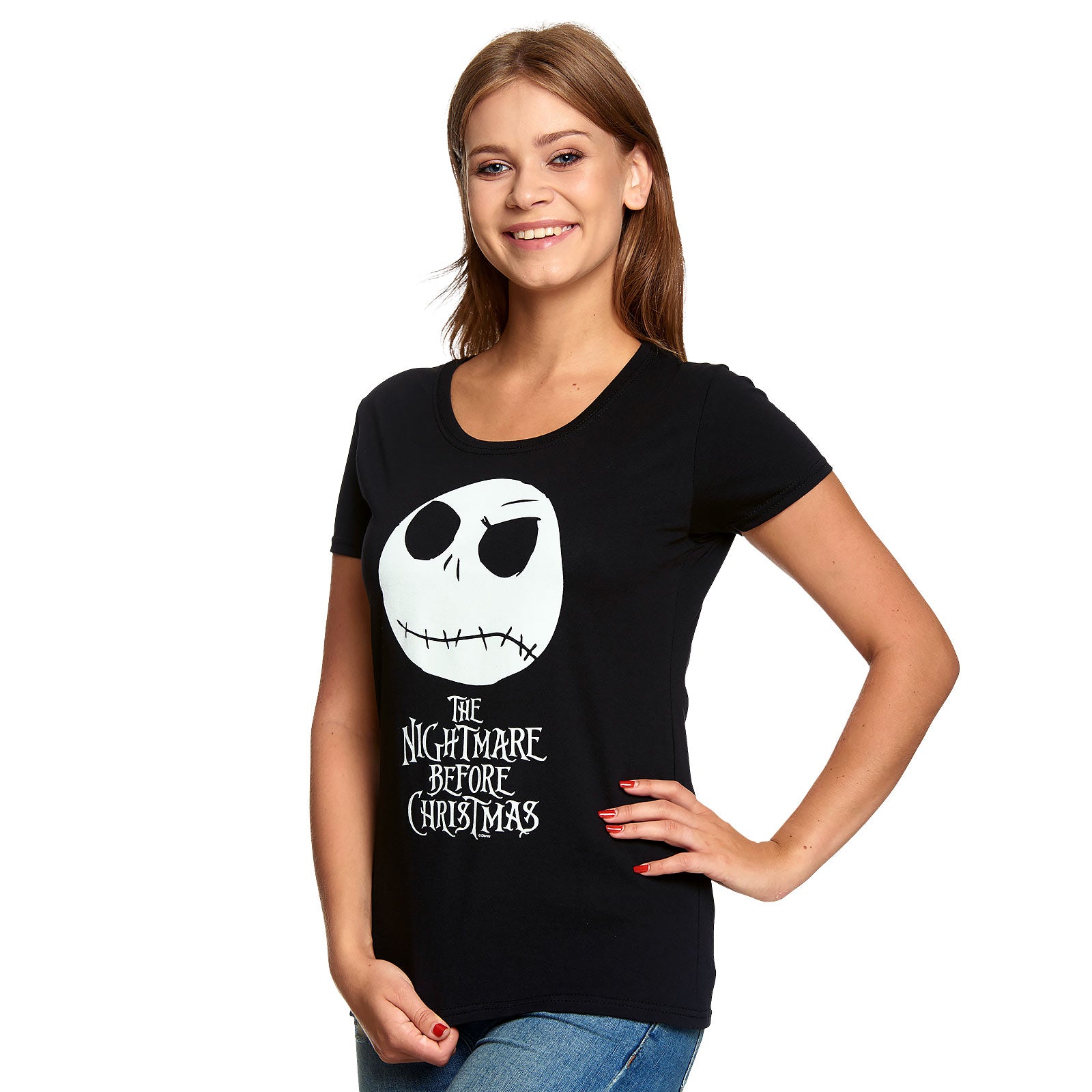 Image produit Nightmare Before Christmas - T-shirt femme Jack Skull noir
