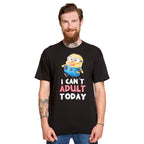 Image produit Minions - No Adult Today t-shirt noir