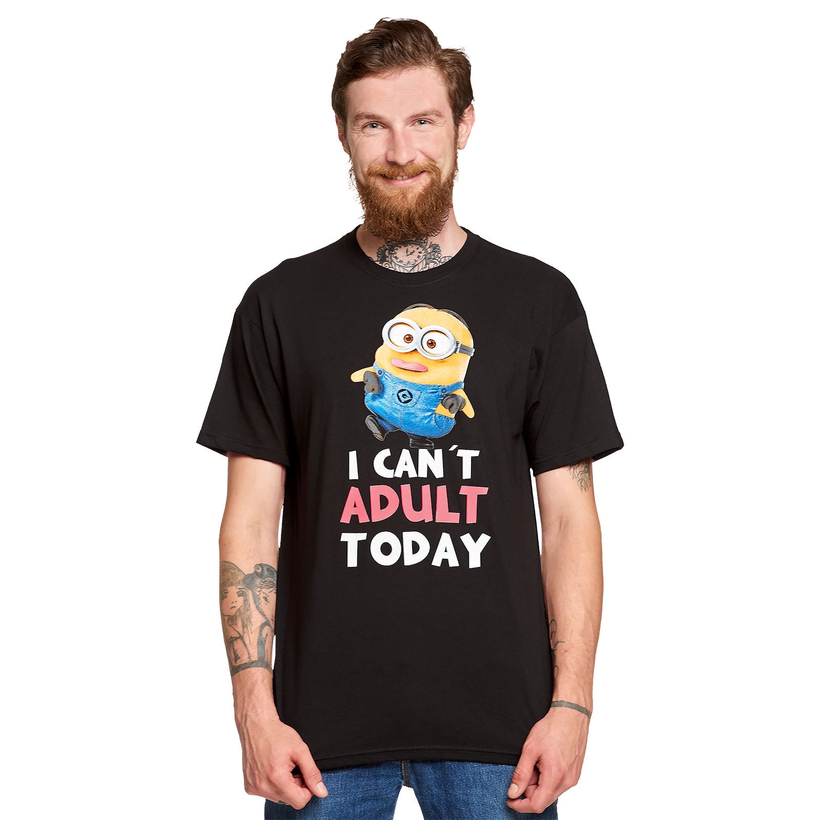 Image produit Minions - No Adult Today t-shirt noir