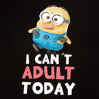 Image produit Minions - No Adult Today t-shirt noir