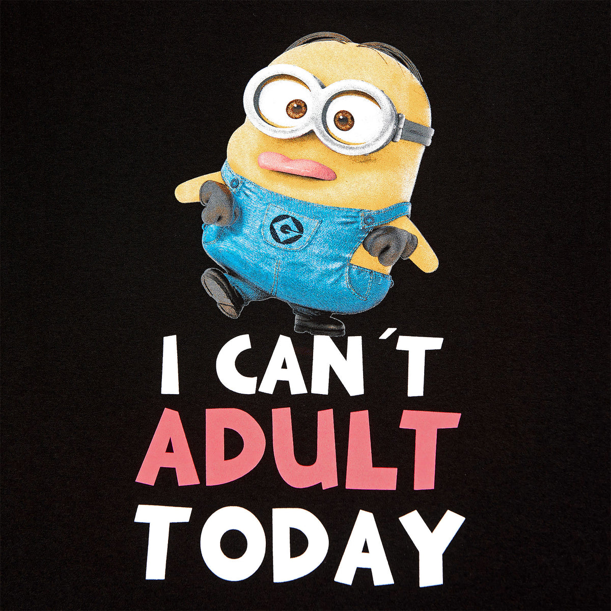 Image produit Minions - No Adult Today t-shirt noir