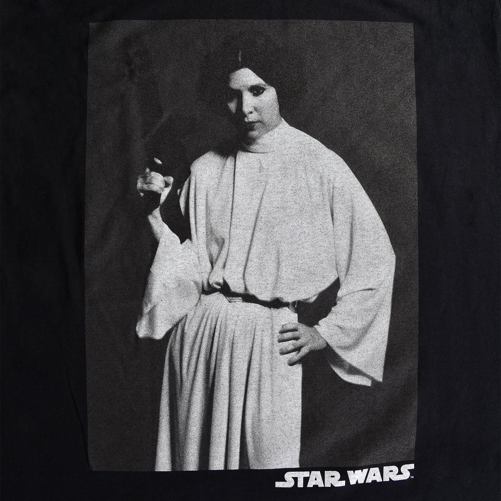 Image produit Star Wars - T-shirt portrait de Leia noir
