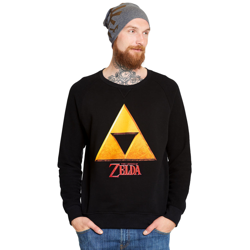 Image produit Zelda - Sweat Hyrule Logo Triforce noir
