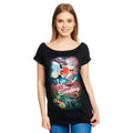 Image produit Alice au Pays des Merveilles - T-shirt en retard pour femmes coupe ample noir