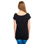 Image produit Alice au Pays des Merveilles - T-shirt en retard pour femmes coupe ample noir