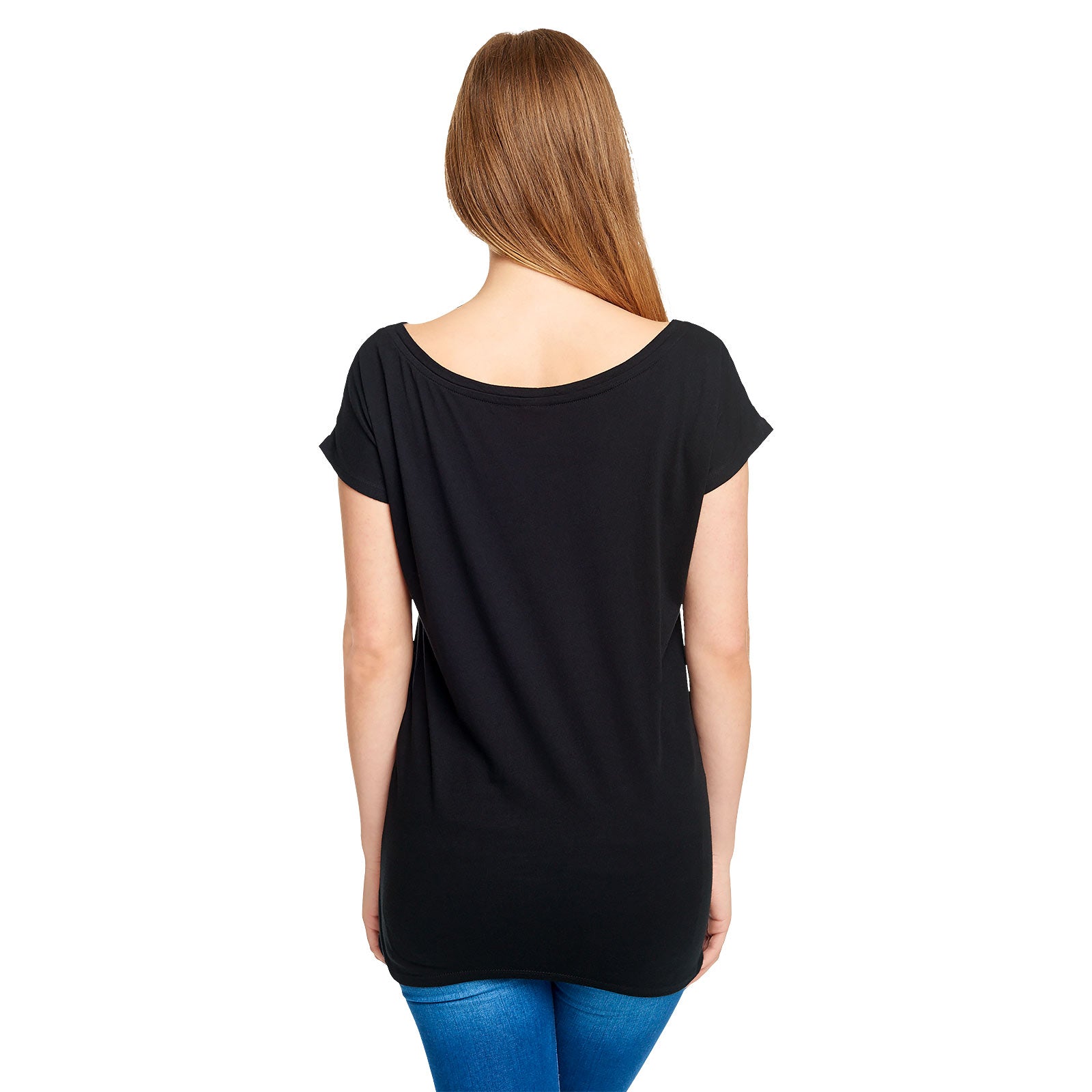 Image produit Alice au Pays des Merveilles - T-shirt en retard pour femmes coupe ample noir