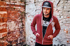 Image produit Witcher - Sweat à capuche avec médaillon de loup rouge