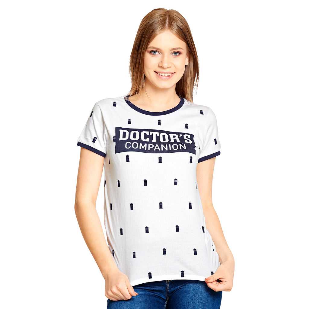 Image produit Doctor Who - T-shirt Femme Doctor's Companion Blanc