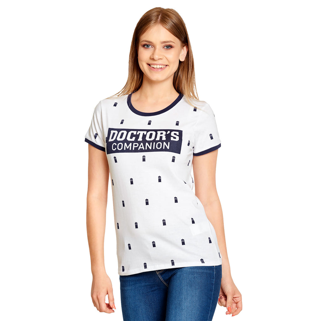 Image produit Doctor Who - T-shirt Femme Doctor's Companion Blanc