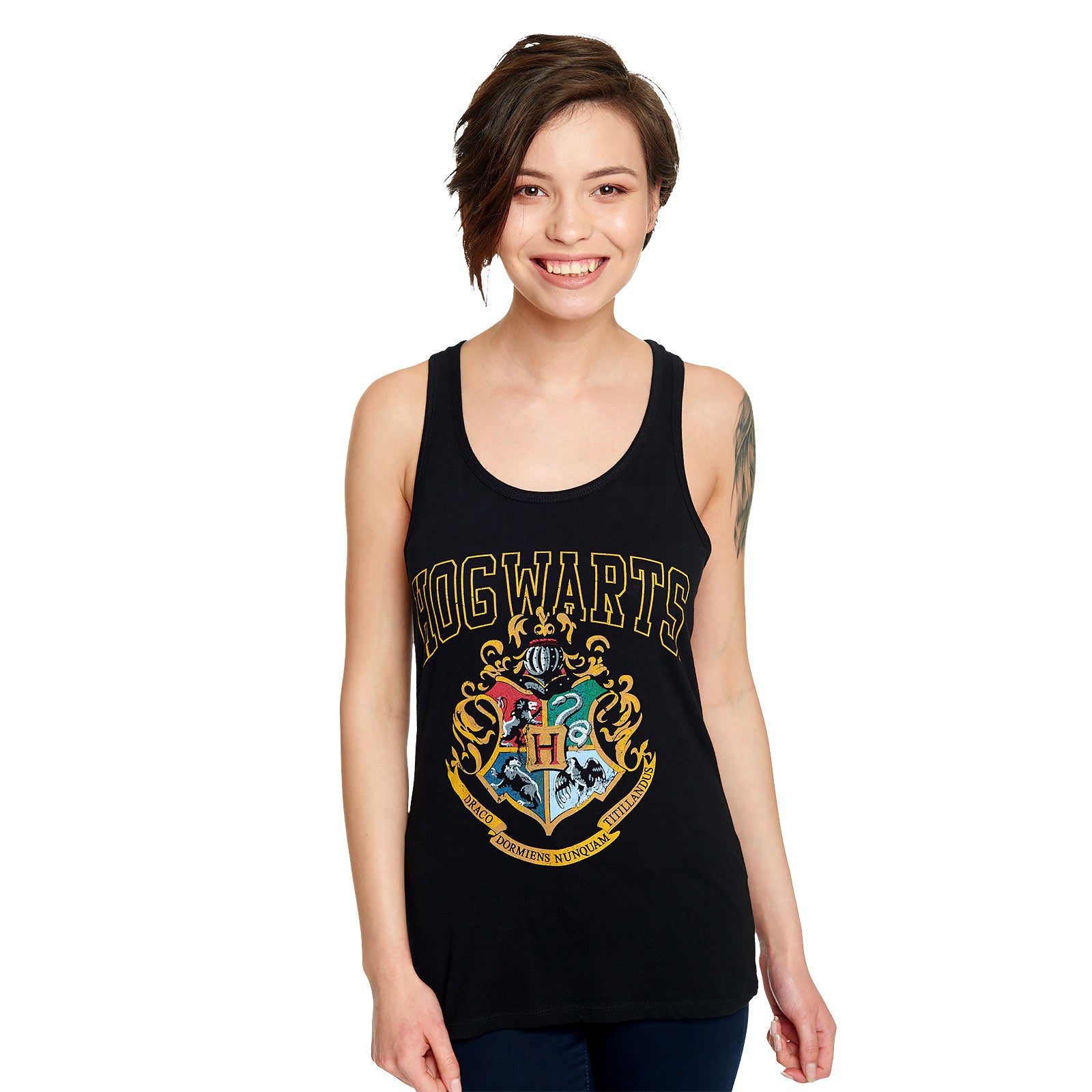 Image produit Harry Potter - Débardeur noir avec blason de Poudlard