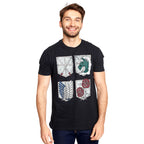 Product image Attack on Titan - Military Divisions Shields T-Shirt