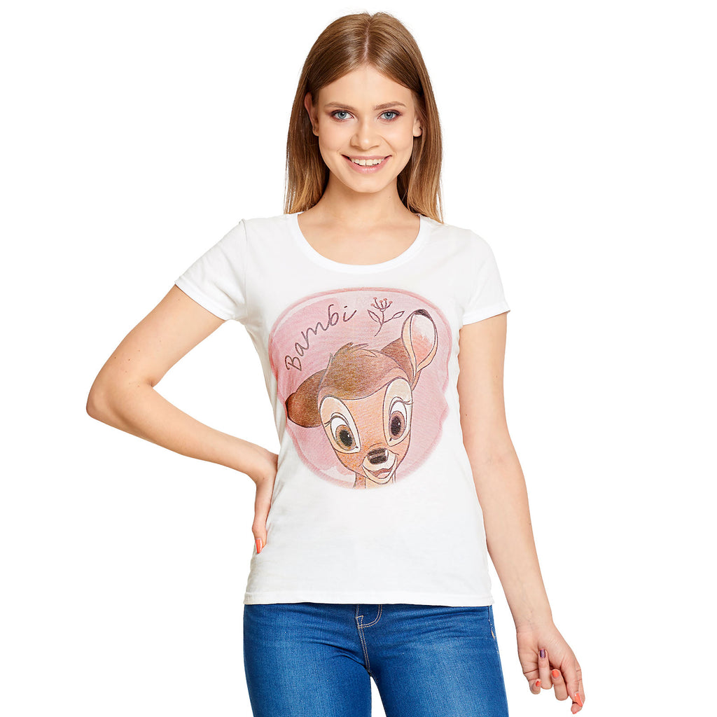 Image produit T-shirt Bambi pour femmes blanc