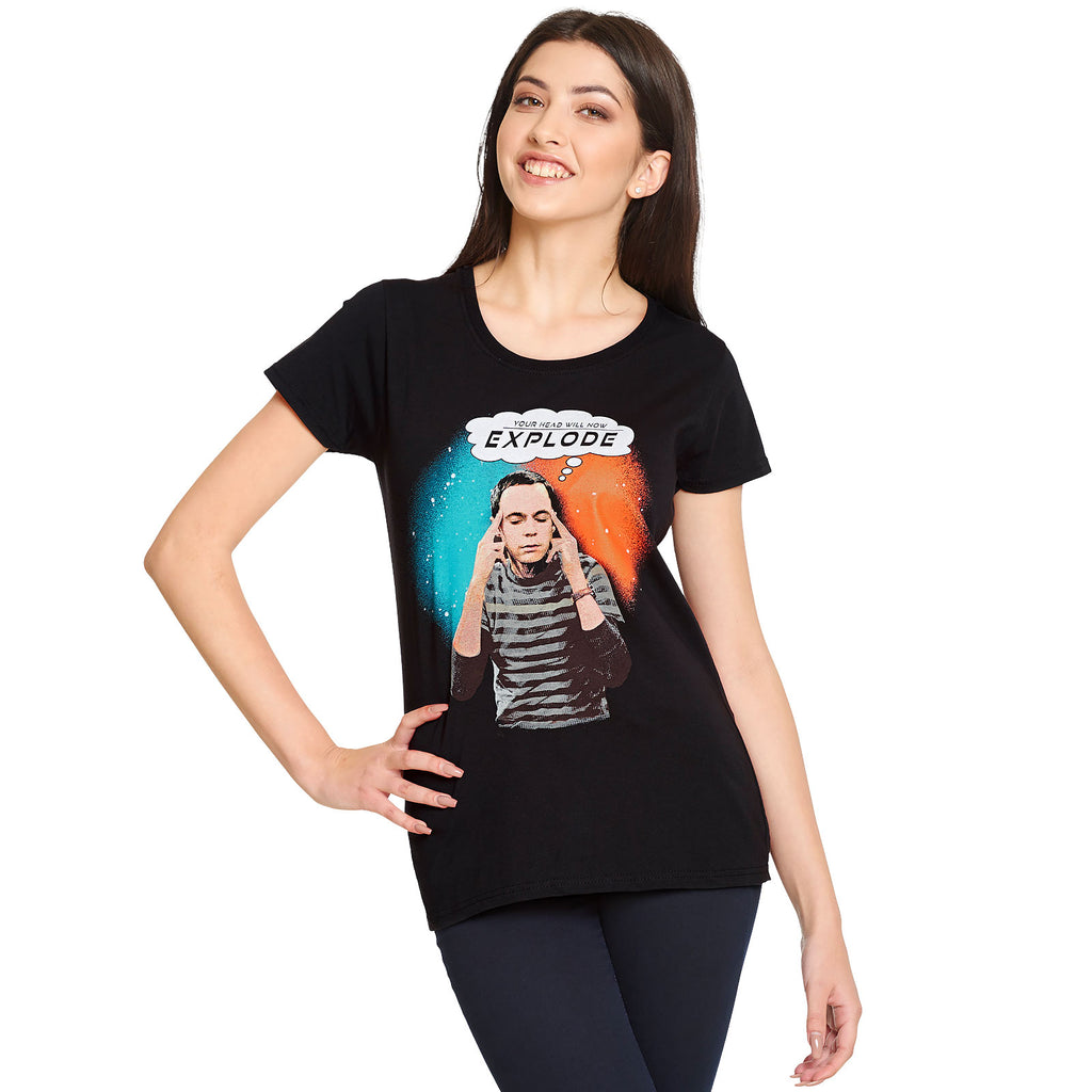 Product image Big Bang Theory - Sheldon Explode Women's T-Shirt Black