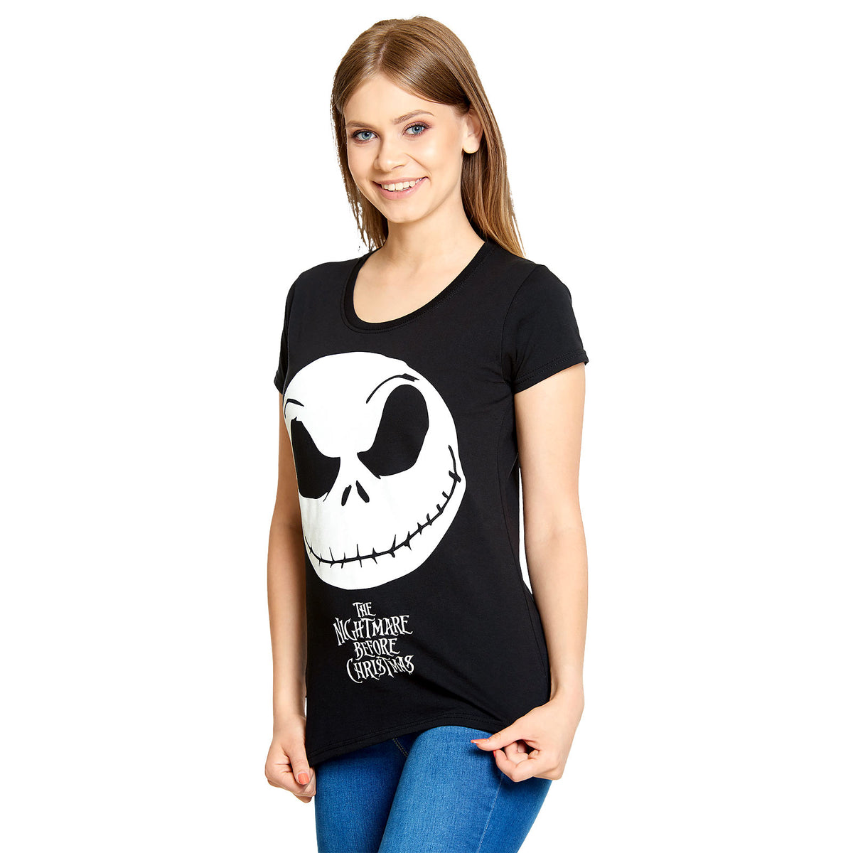 Image produit Nightmare Before Christmas - T-shirt femme Jack Smile noir