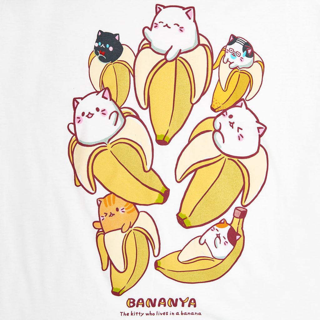 Image produit Bananya - T-shirt femme Characters blanc