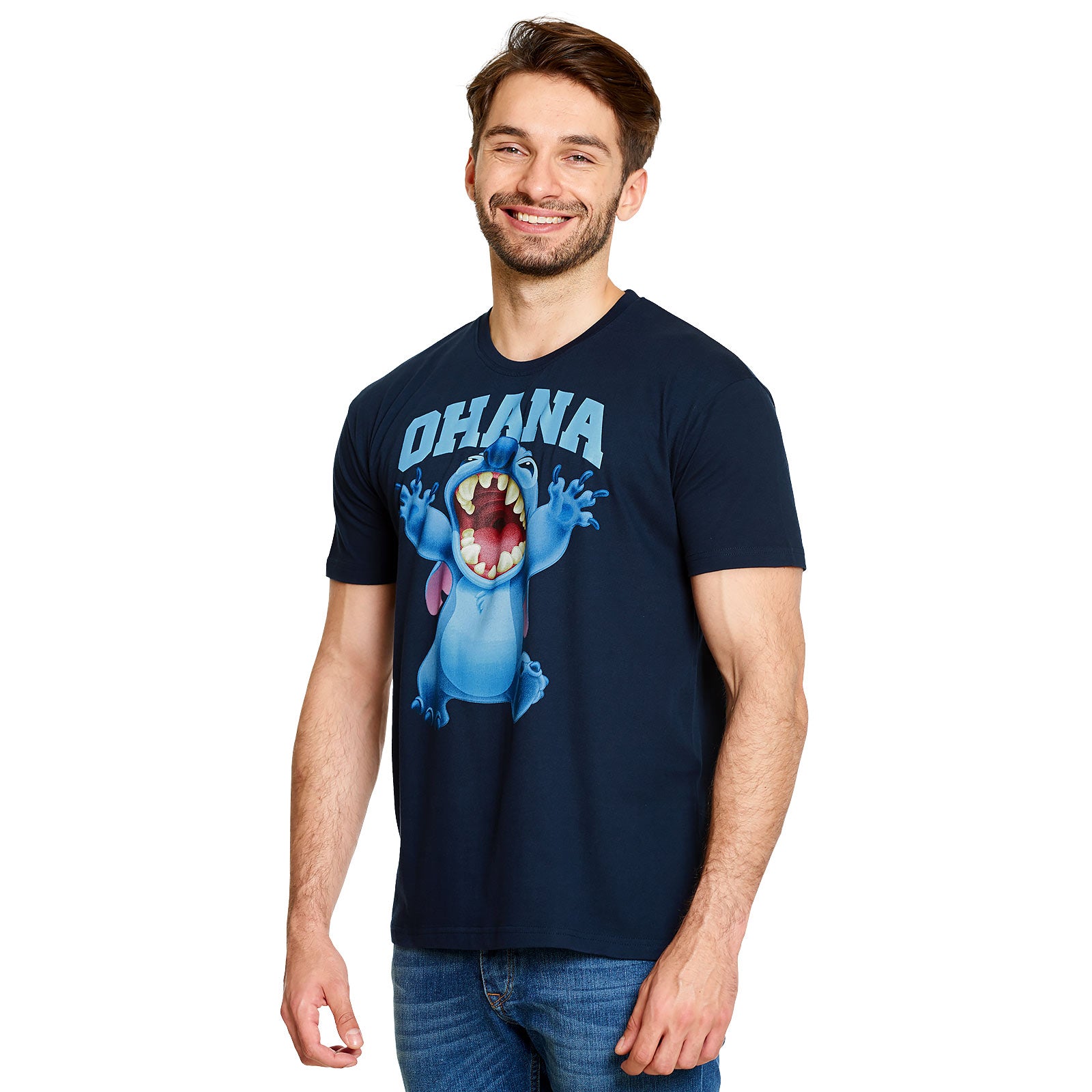 Image produit Lilo & Stitch - T-shirt Ohana bleu