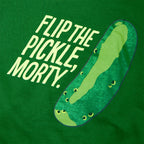 Image produit Rick et Morty - Sweat à capuche visage de Pickle Rick vert