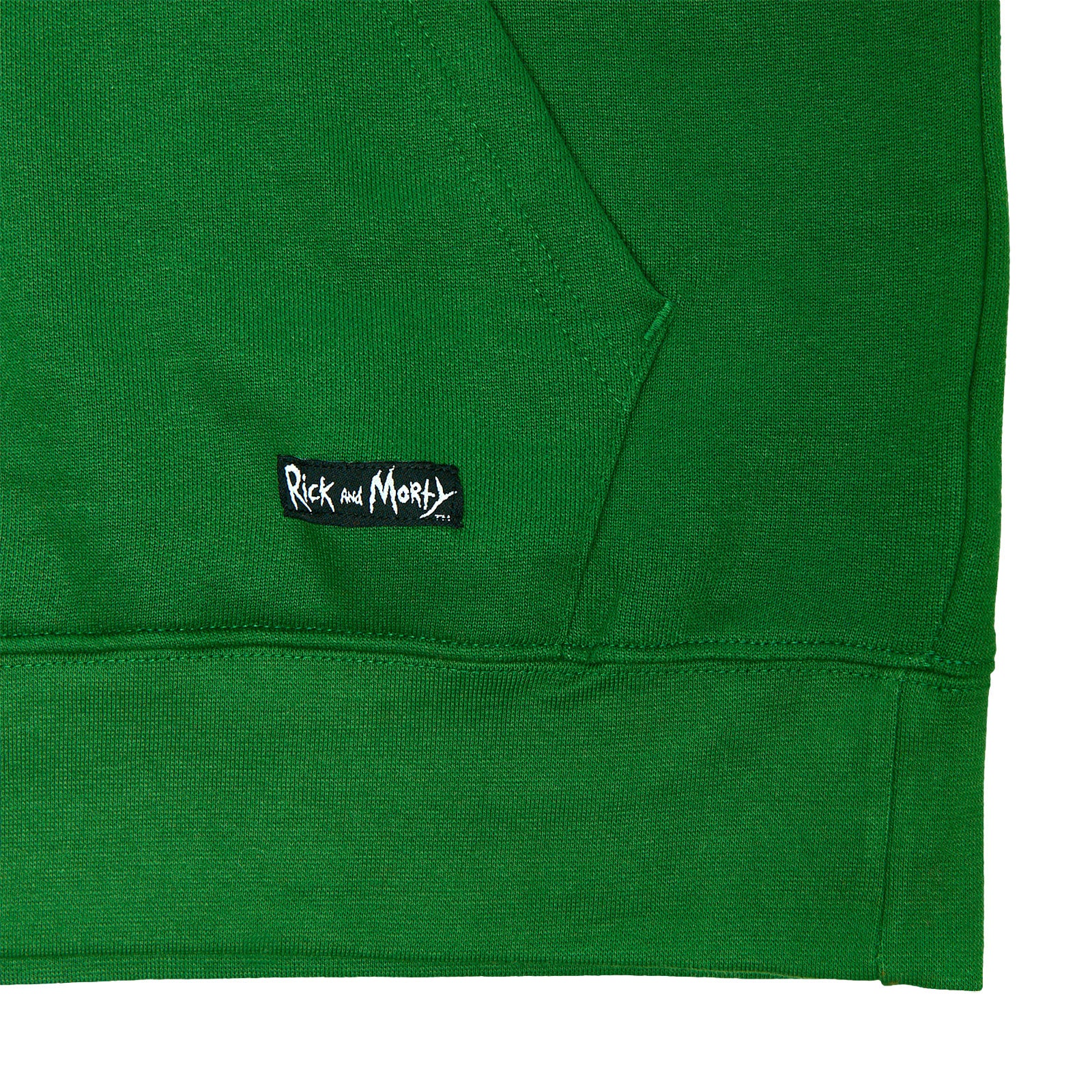Image produit Rick et Morty - Sweat à capuche visage de Pickle Rick vert