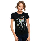 Image produit Rick et Morty - T-shirt Crazy Cat pour femmes noir