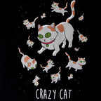 Image produit Rick et Morty - T-shirt Crazy Cat pour femmes noir