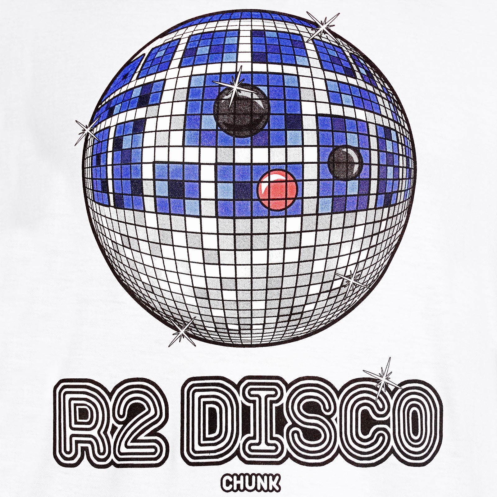 Image produit T-shirt Droid Disco pour les fans de Star Wars blanc